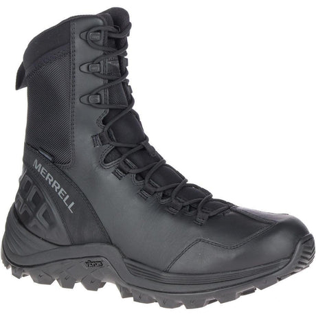 Rogue 8" Men's Tactical Work Boots Wp Black-Men's Tactical Work Boots-Merrell-Steel Toes