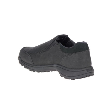 Sutton Moc Pro Men's Slip Resistant Shoes Black-Men's Slip Resistant Shoes-Merrell-Steel Toes