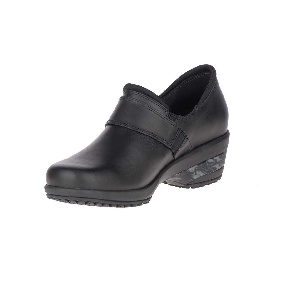 Valetta Slide Ac+ Pro WoMen's Slip Resistant Shoes Shoes Black/Castlerock-Women's Slip Resistant Shoes-Merrell-Steel Toes