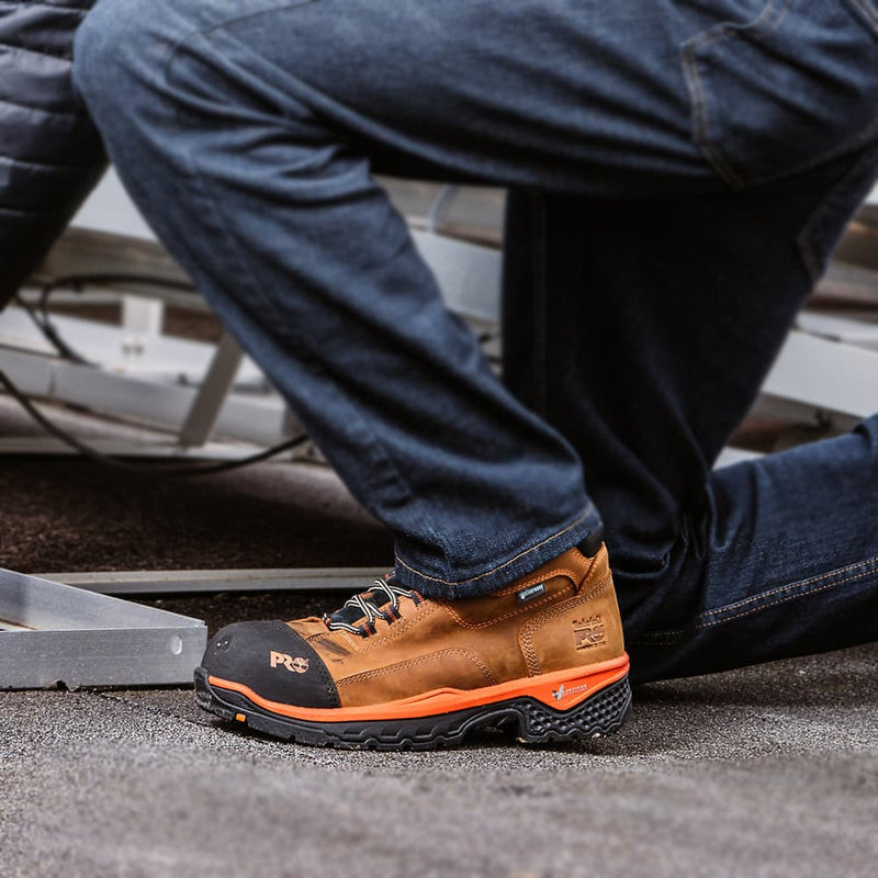 Side view of Bosshog by Timberland PRO—puncture-resistant work boot.