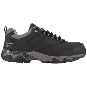 Reebok Work Beamer Composite-Toe Athletic Work Shoe Black Profile View