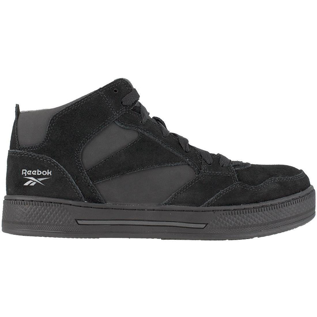 Reebok Work Dayod Composite-Toe Athletic Work Shoe Black Profile View