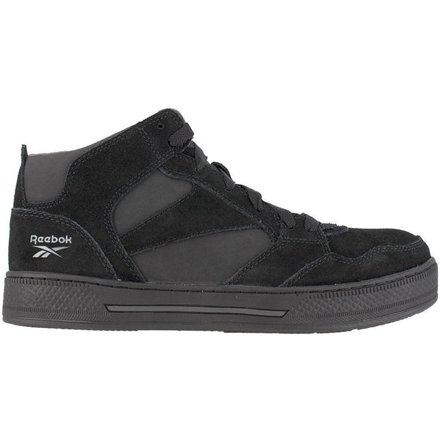 Reebok Work Dayod Composite-Toe Athletic Work Shoe Black Profile View
