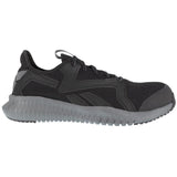 Reebok Work Flexagon 3.0 Composite-Toe Athletic Work Shoe Black/Gray Profile View