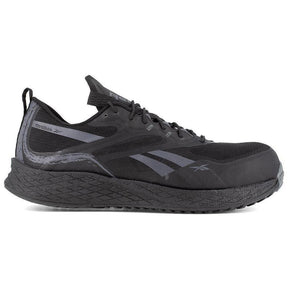 Reebok Work Floatride Energy 3 Adventure Composite-Toe Athletic Work Shoe Black Profile View