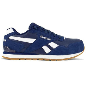 Reebok Work Harman Composite-Toe Athletic Work Shoe Navy/White Profile View