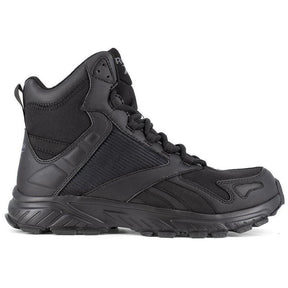 Reebok Work Hyperium 6 Inch Soft-Toe Trail Running Tactical Boot Black Profile View