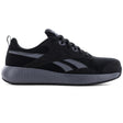 Reebok Work Lite Plus 4 Athletic Composite Toe Work Shoe – Black/Gray Profile View