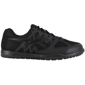 Reebok Work Nano Soft-Toe Tactical Shoe Black Profile View
