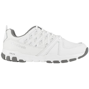 Reebok Work Sublite Soft-Toe Athletic Shoe White Profile View