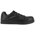 Reebok Work Women's Bb4500 Composite-Toe Athletic Work Shoe Black Profile View