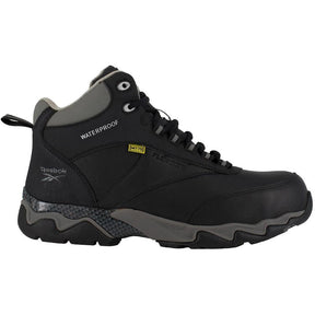 Reebok Work Women's Beamer Composite-Toe CushGuard™ Internal Met Guard Athletic Work Boot Black Profile View