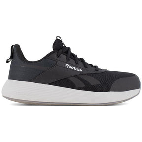 Reebok Work Women's Dmxair Comfort+ Composite-Toe Athletic Work Shoe Black/White Profile View