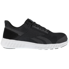Reebok Work Women's Sublite Legend Composite-Toe Athletic Work Shoe Black/White Profile View