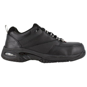 Reebok Work Women's Tyak Composite-Toe Athletic Work Shoe Black Profile View