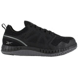 Reebok Work Women's Zprint Steel-Toe Athletic Work Shoe Black/Dark Gray Profile View