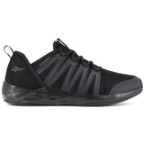 Reebok Work Astroride Work Soft-Toe Athletic Shoe Black Profile View