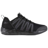 Reebok Work Women's Astroride Soft-Toe Slip Resistant Work Shoe Black Profile View