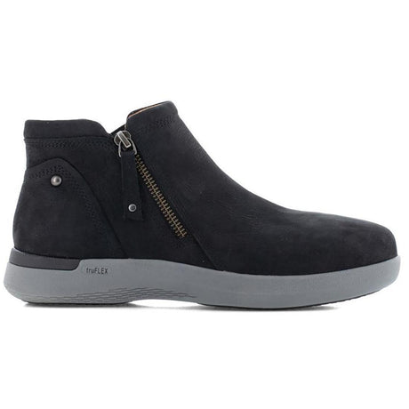 Rockport Works Women's TruFLEX® Fly Skylar Composite-Toe Waterproof Work Boot Black Profile View