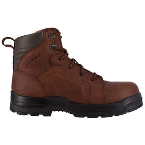 Rockport Works Women's More Energy Composite-Toe Waterproof Work Boot Brown Profile View
