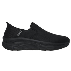 Skechers Work Men's Joden Slip-ins D'Lux Walker Slip Resistant Shoe Black Profile View