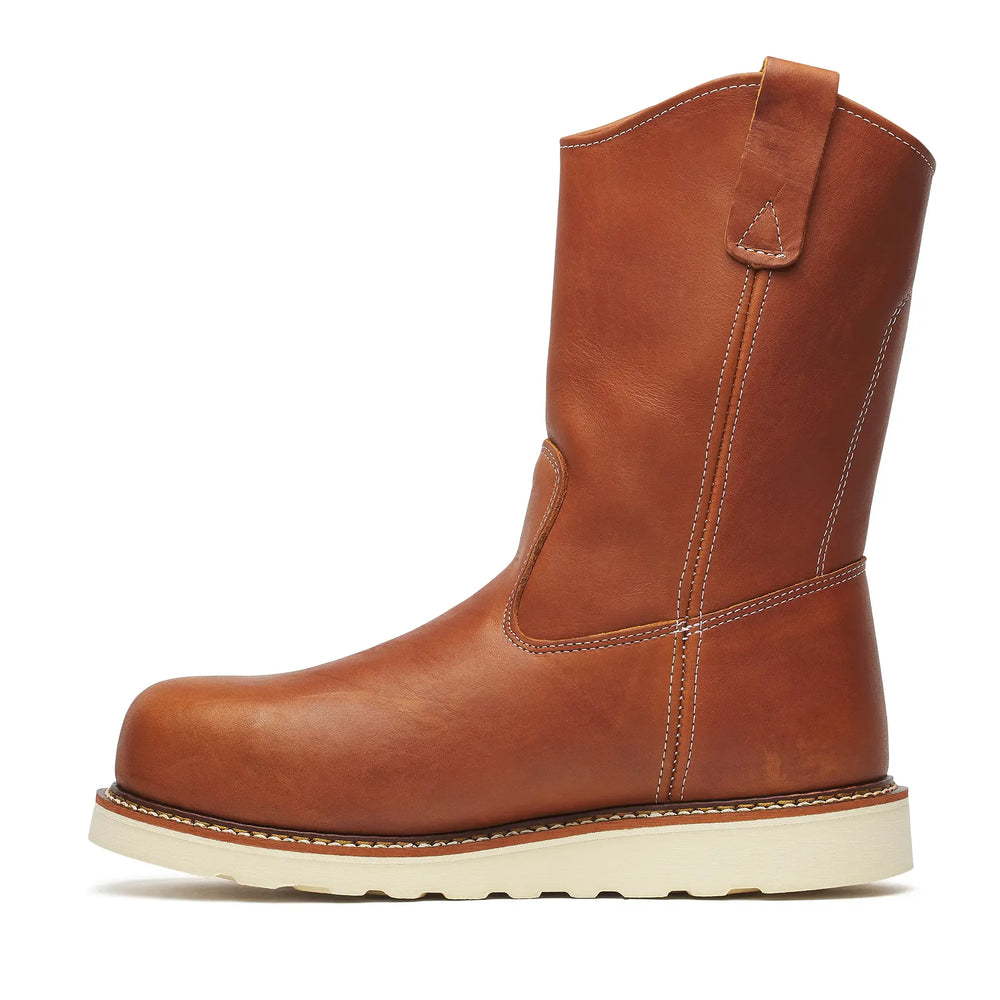 Thorogood American Heritage 11" Steel Toe Pull-On Boot Tobacco Inner Side View