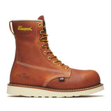 Thorogood American Heritage Waterproof 8" Composite Toe Plain Toe Boot Maxwear Wedge Tobacco side view