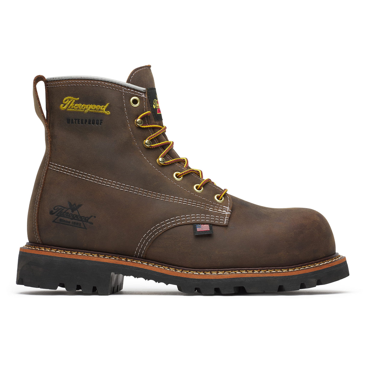 Thorogood American Legacy Series 6" Waterproof Nano Toe Boot Crazy Horse side view