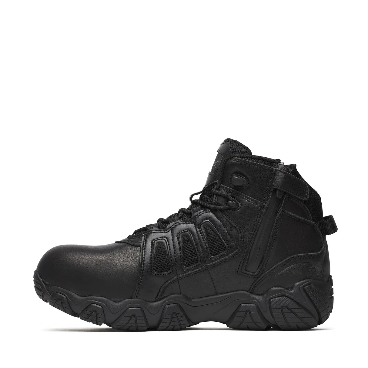 Thorogood Crosstrex Polishable Composite Toe Zip Boot BBP Waterproof Black Inner Side View