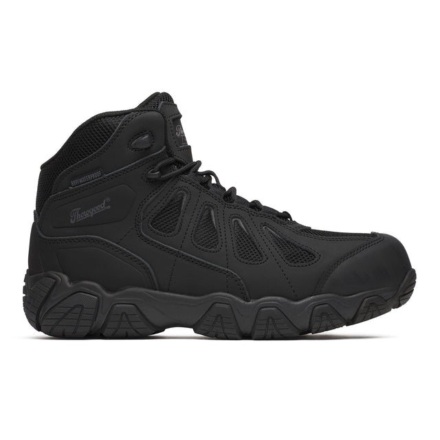 Thorogood Crosstrex Series Mid Hiker Composite Toe Boot BBP Waterproof Black side view