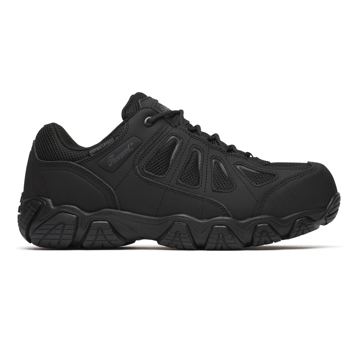 Thorogood Crosstrex Series Ox Hiker Composite Toe Shoe BBP Waterproof Black side view