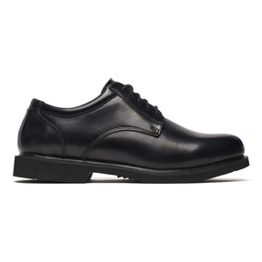 Thorogood Leather Polishable Oxford Shoe Black side view