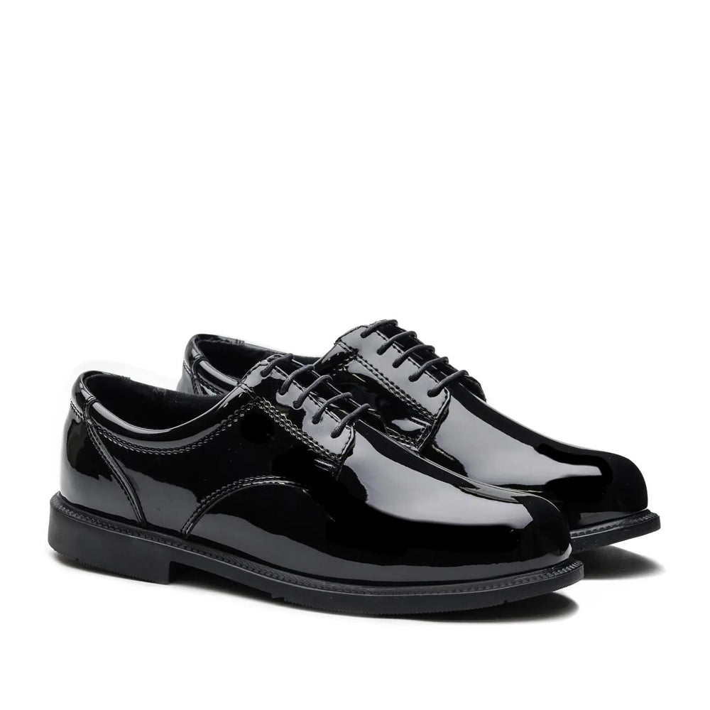 Thorogood Uniform Classics Poromeric Oxford Shoe Black Medial View