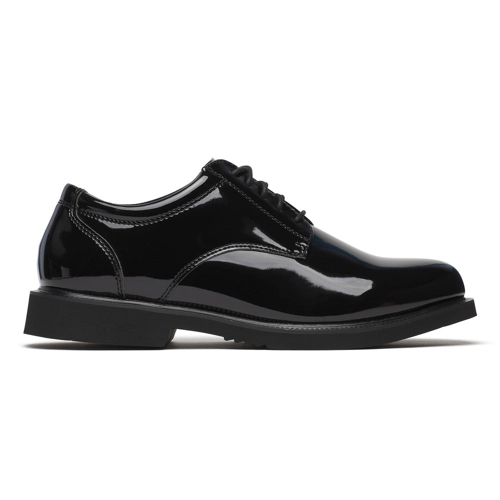Thorogood Uniform Classics Poromeric Oxford Shoe Black side view