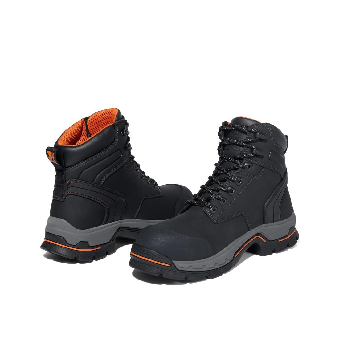 Timberland Pro-6 In STOCKDALE Al Black-Steel Toes-7