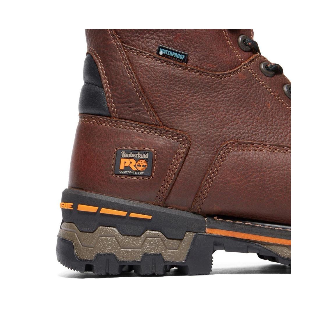 Timberland Pro-8 In Boondock Composite-Toe Waterproof Ins 600G Brown-Steel Toes-4