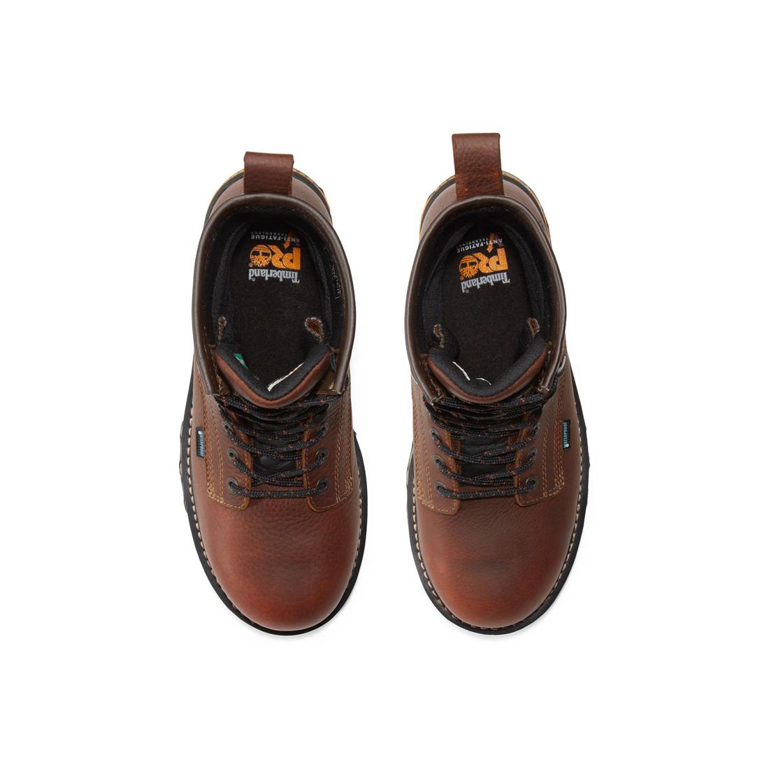 Timberland Pro-8 In Boondock Composite-Toe Waterproof Medium Brown-Steel Toes-2