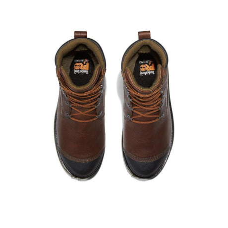 Timberland Pro Bannack Img 9-Inch Alloy-Toe Work Boot Earth Brown Front-upper View