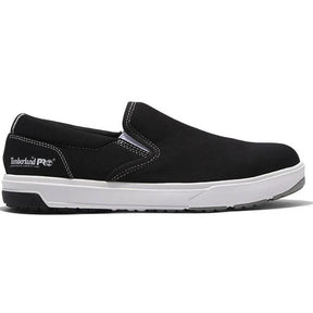 Timberland Pro Berkley Slip-on Composite-Toe Work Shoe Black Profile View