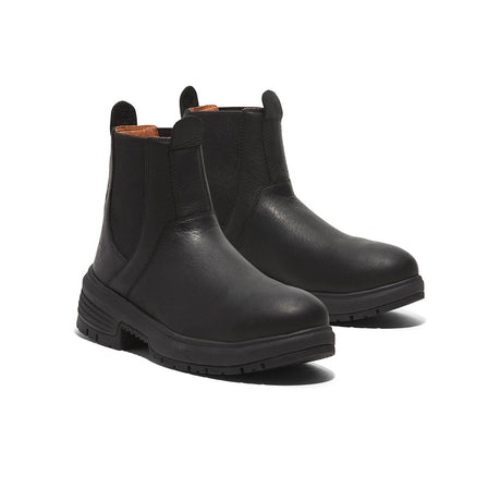 Timberland Pro Women's Birchline Composite-Toe Chelsea Boot Sd10 Full Grain Blackout View