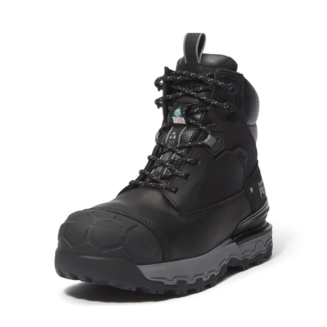 Timberland Pro Boondock Ultralight Waterproof Composite Toe Work Boots – Black with Grey View