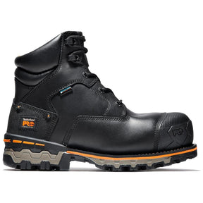 Timberland Pro Boondock 6 Inch Composite-Toe Waterproof Work Boot Black Profile View