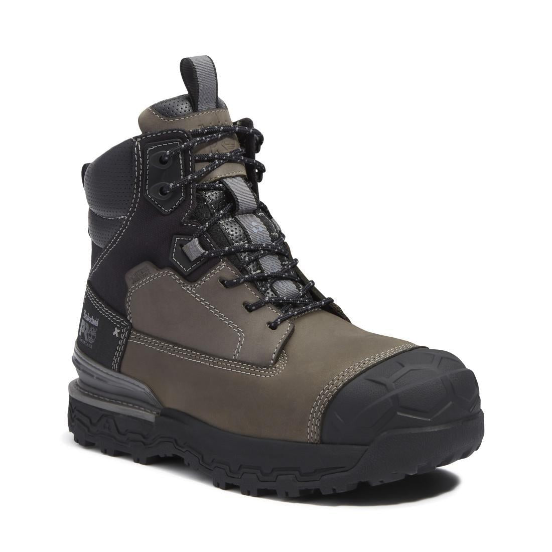 Timberland Pro Boondock Ultralight Waterproof Composite Toe Work Boots Grey Medial View