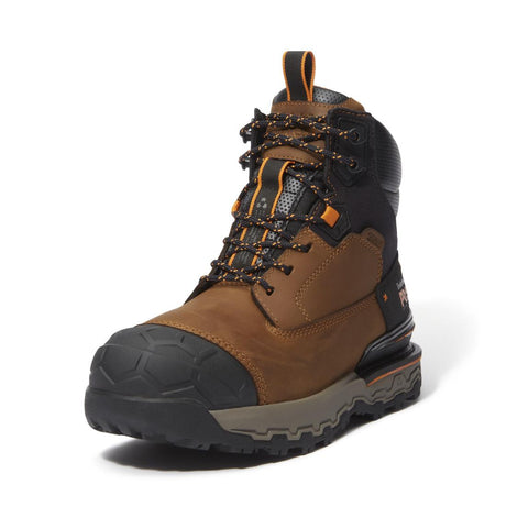 Timberland Pro Boondock Ultralight Waterproof Composite Toe Work Boots – Light Brown Angled View