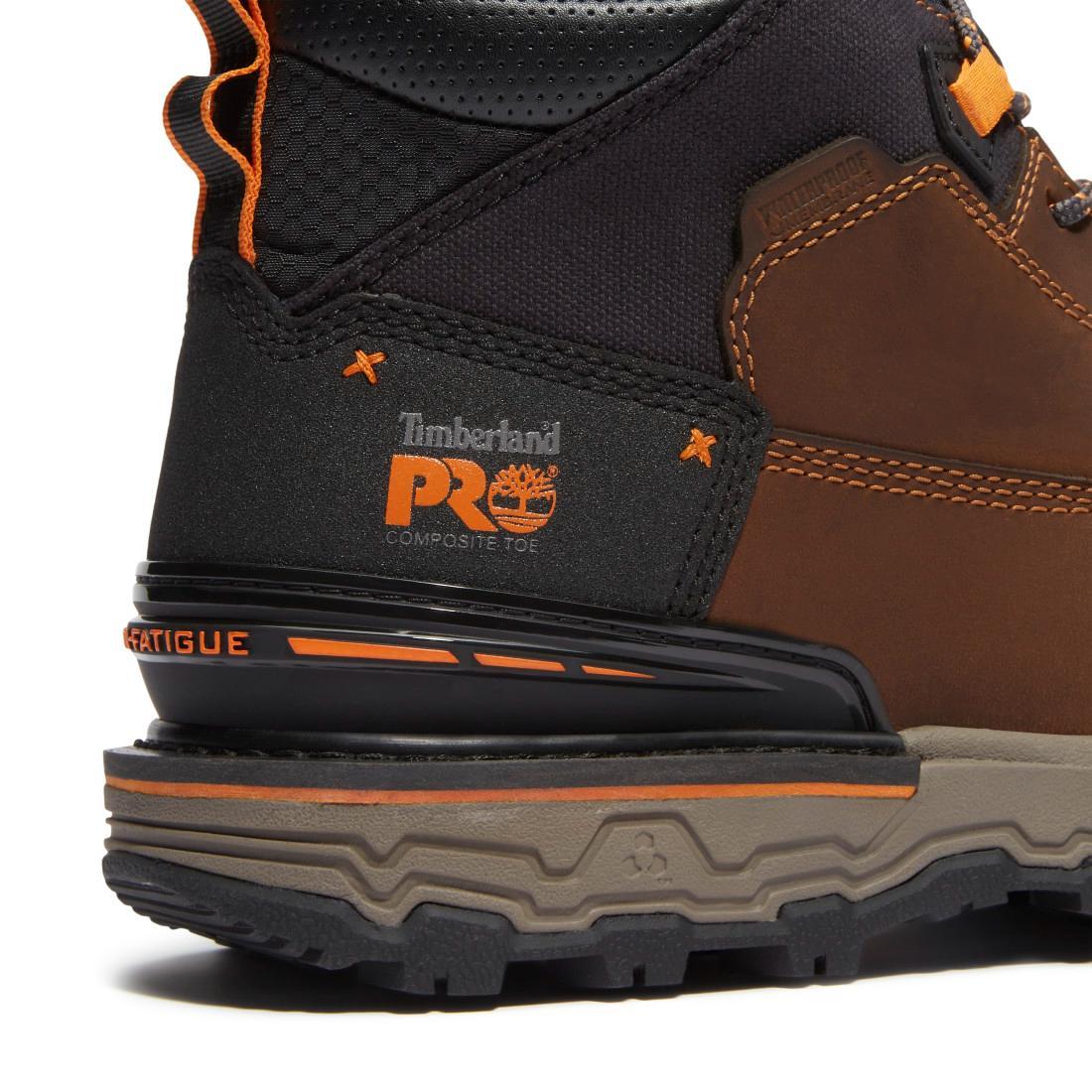 Timberland Pro Boondock Ultralight Waterproof Composite Toe Work Boots – Light Brown Detail View