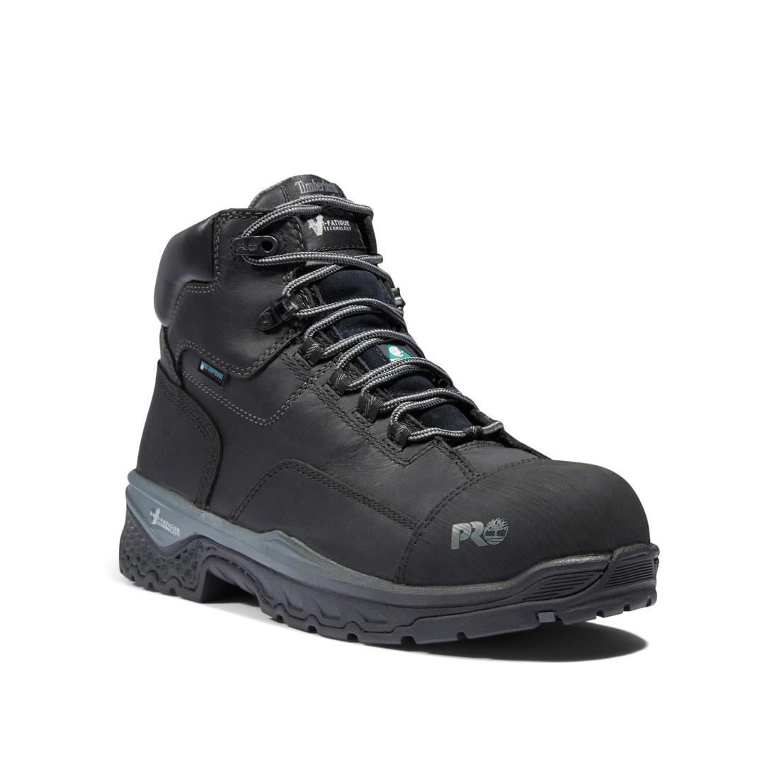 Timberland Pro Bosshog 6 Inch Composite-Toe Waterproof PR Work Boot Black Medial View