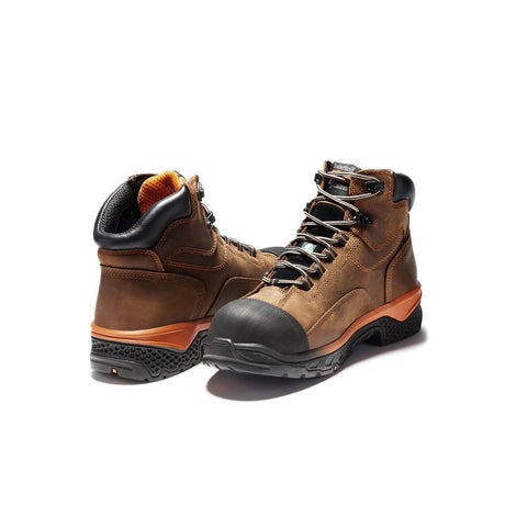 Timberland Pro Bosshog 6 Inch Composite-Toe Waterproof PR Work Boot Brown Medial View