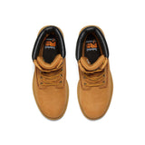 Timberland Pro Direct Attach 8 Inch Steel-Toe Waterproof Work Boot Wheat Front-upper View