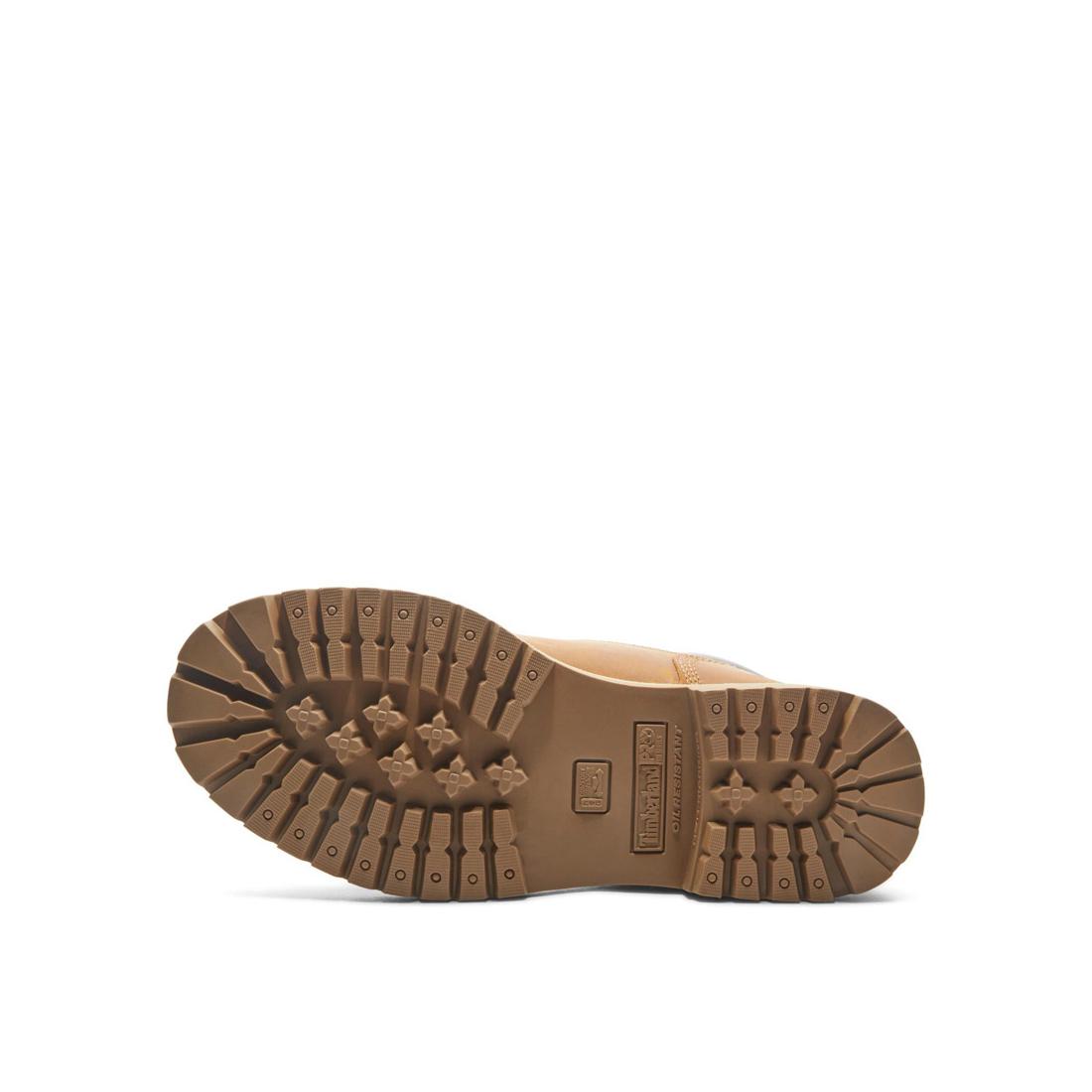 Timberland Pro Direct Attach 6 Inch Soft-Toe Waterproof Boot Wheat Sole View