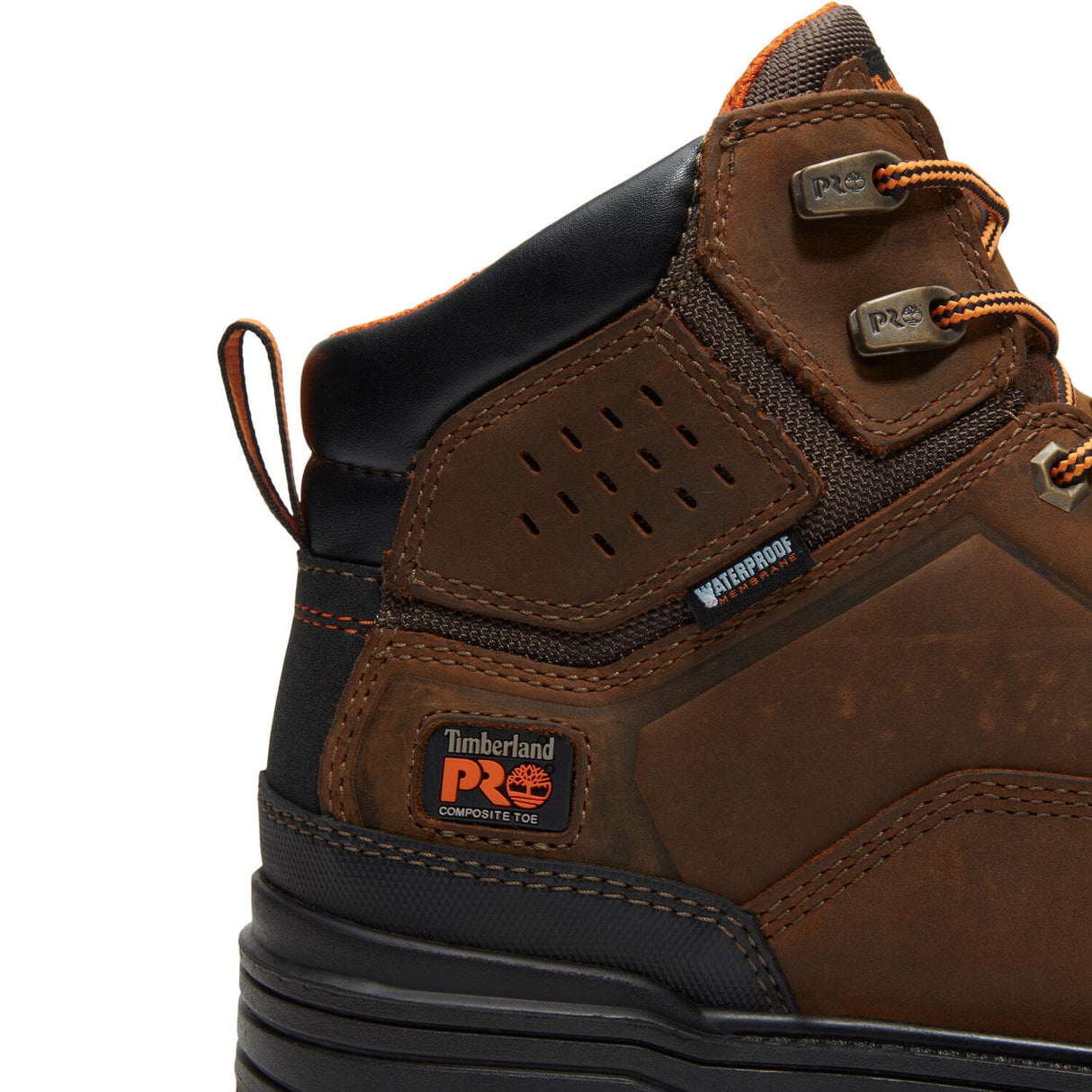 Timberland Pro Distiller 6 Inch Composite Toe EH Work Boots Brown A41JG Detail image